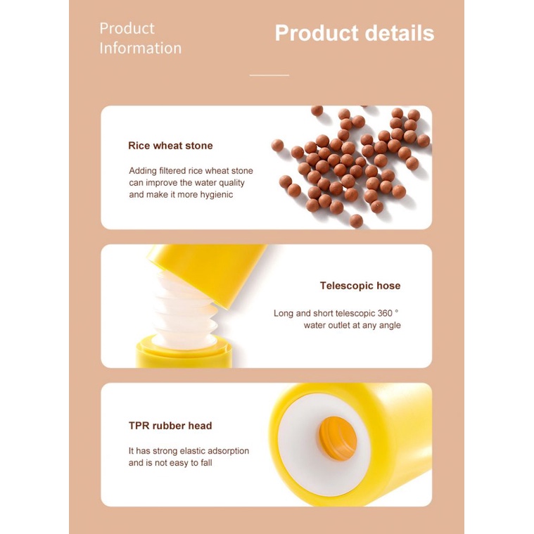 Splash-proof head of faucet lengthened extension bubbler kitchen tap water shower water-saving rotatable filter nozzle nozzle OW