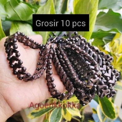 Grosir 10 pcs Gelang junjung derajat hitam kokka kaukah