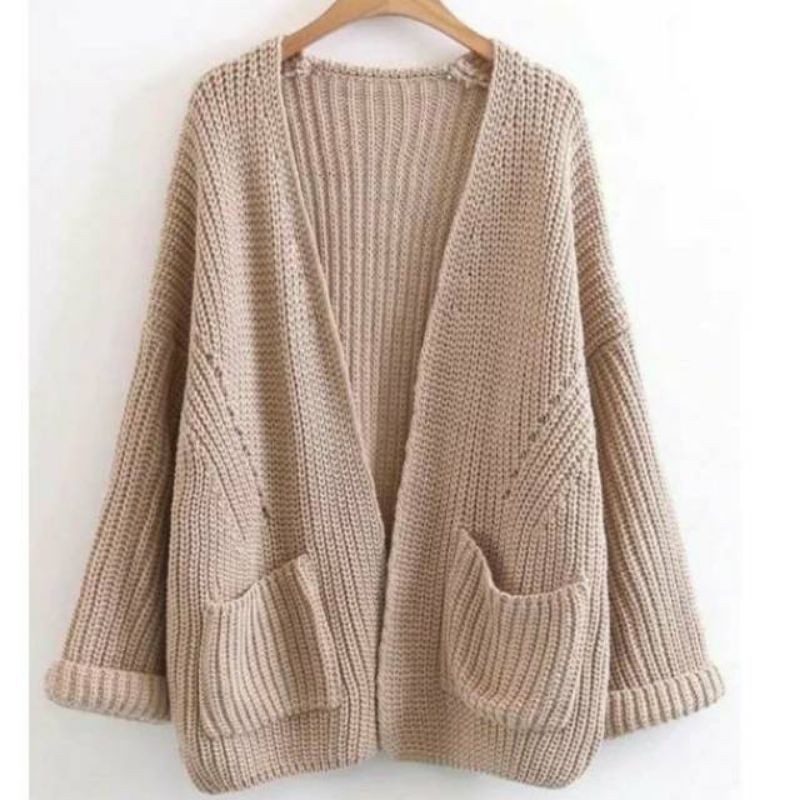 GS017 Cardigan Rajut Tebal  Loocy Premium lavela