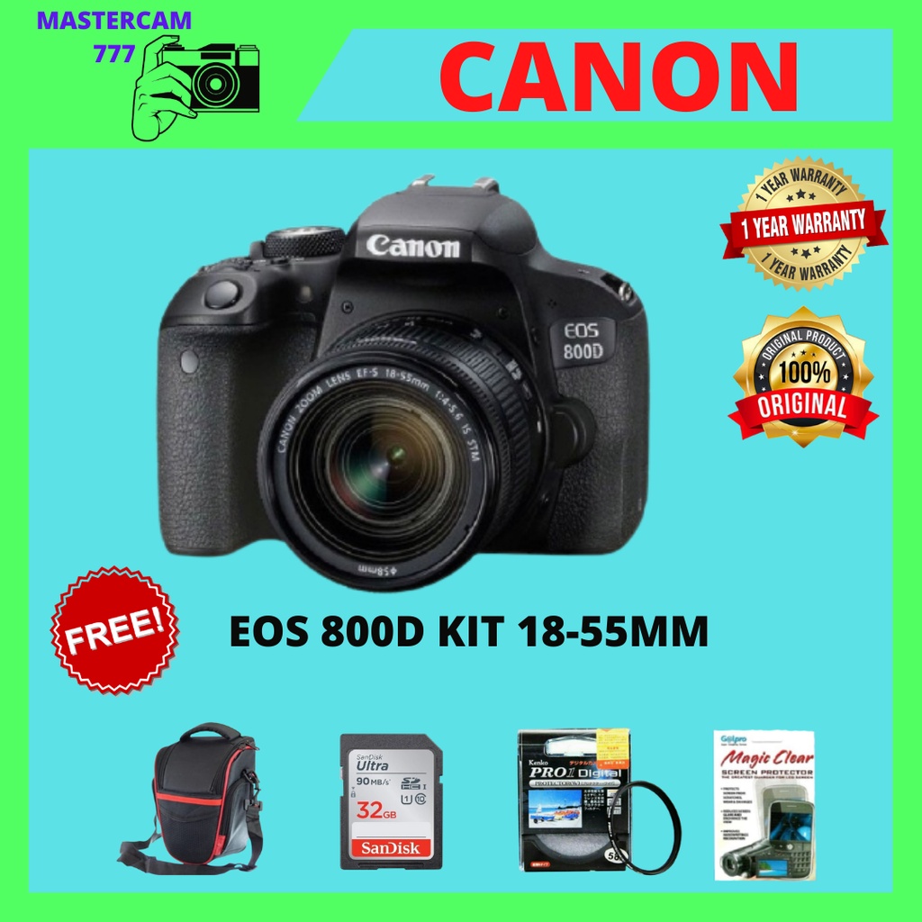 CAMERA CANON EOS 800D Kit 18-55mm