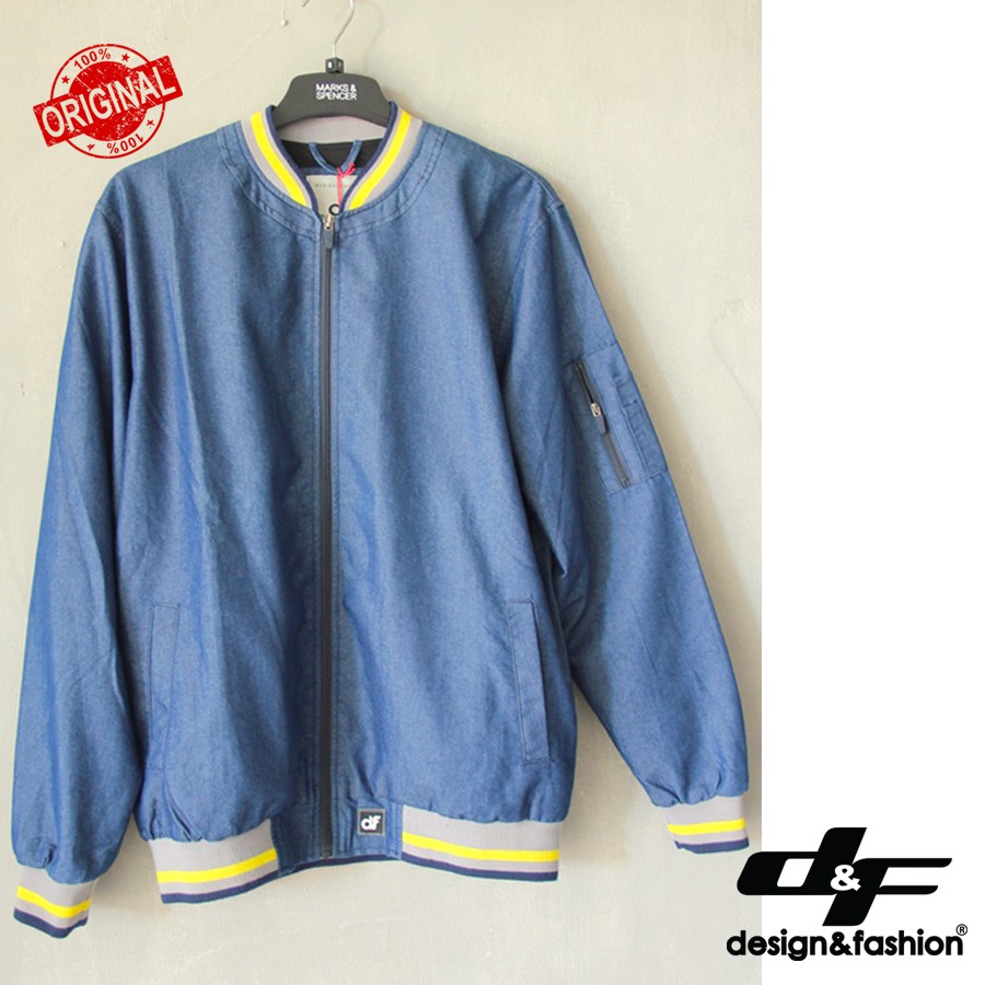 Jaket Denim Design Fashion Original Resmi Outwear Casual Pria