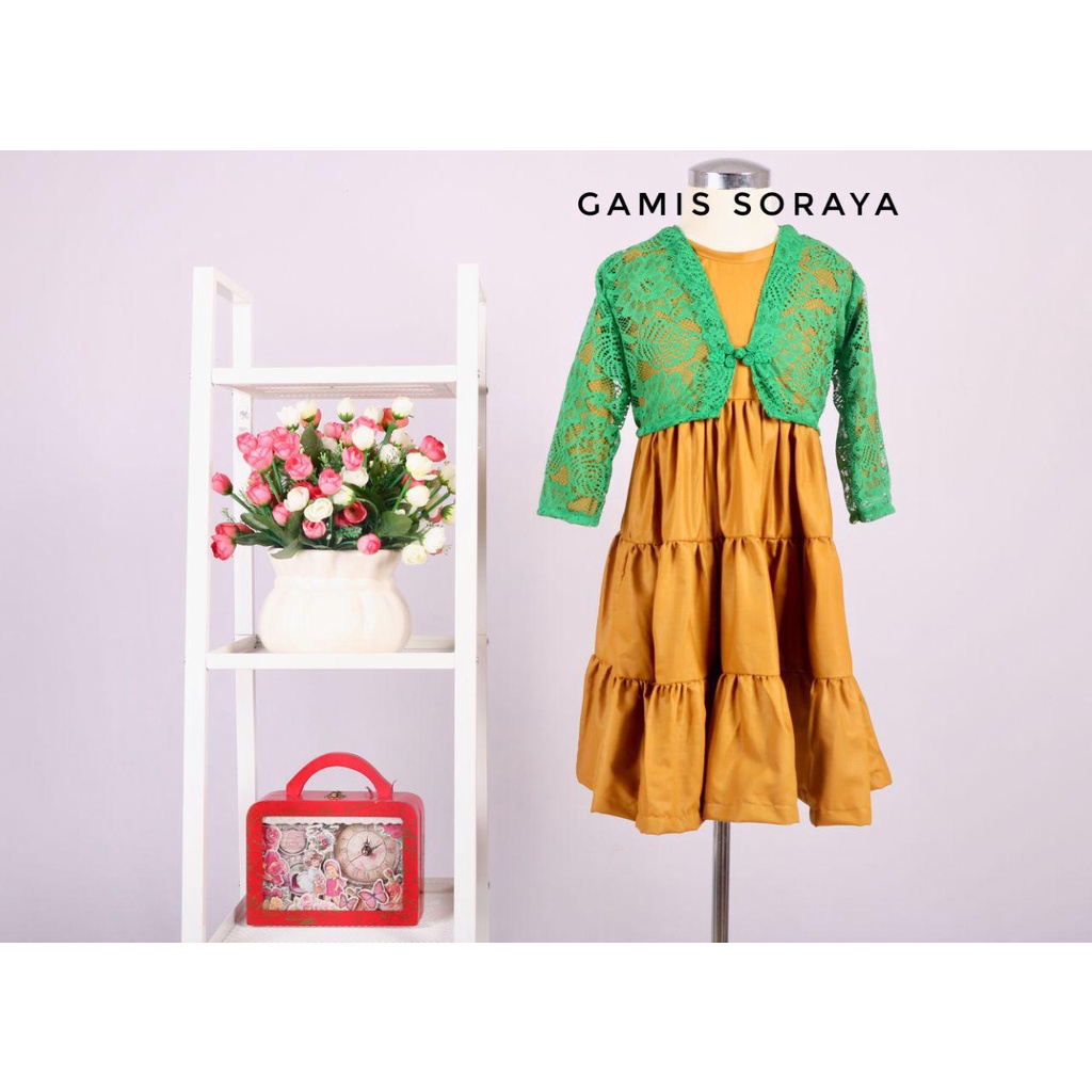 Gamis Anak Model Soraya/Baju Cantik/Gamis Murah