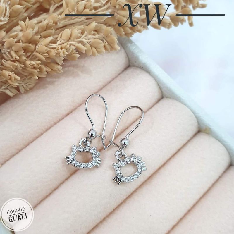 Anting Meilyn Hooks HK Warna Silver E05060