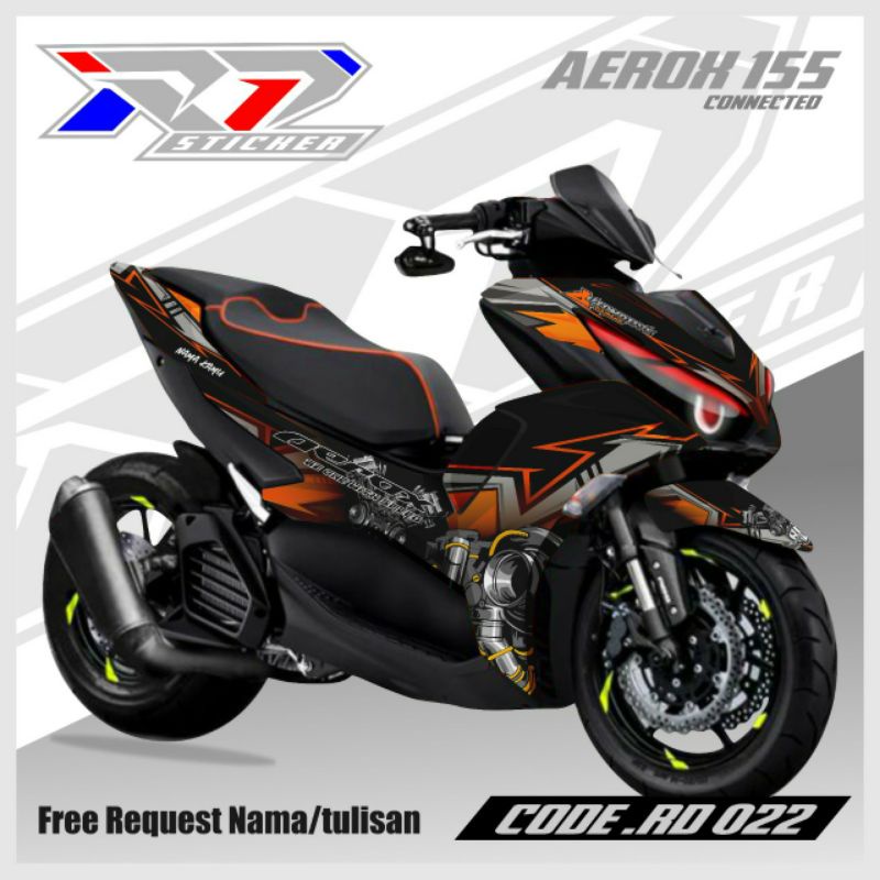 decal sticker aerox 155 connected. decal new aerox 155 2021. sticker aerox 155 full body