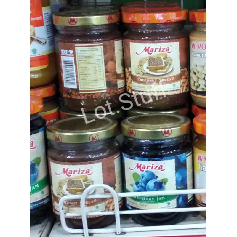 Mariza Topping Selai Untuk Roti dan Dessert Botol Kaca Besar 250gr