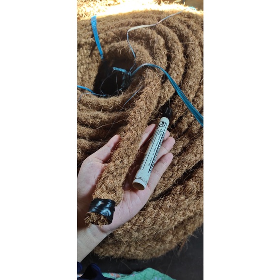 

dadung tali sabut kelapa 20 mm jumbo tali besar serabut kelapa tali kapal harga permeter