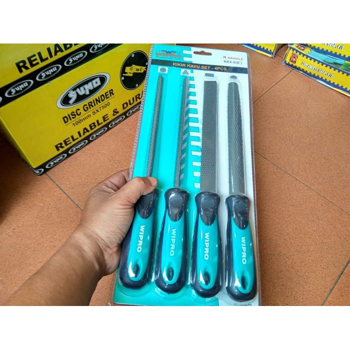 BEST SELLER 4pcs Kikir kayu set 8" ( Besar ) kikir tukang heavy duty Best Quality
