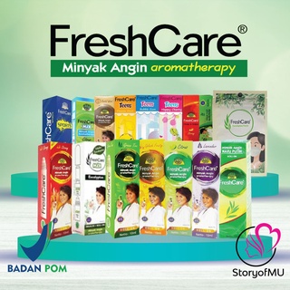Image of FRESH CARE Aromatherapy Roll On Mix Inhaler | Minyak Angin FreshCare 10ml | Teens | Eucalyptus Patch