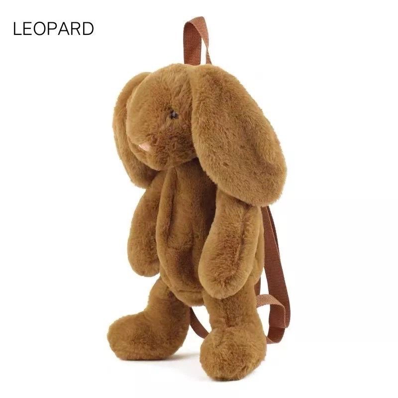 Tas Kelinci PETER RABBIT Bulu Lucu Imut Gemoy Ransel Wanita Baru Boneka Mewah Ransel Kasual Tas Kepribadian Kartun Kelinci Tas B212