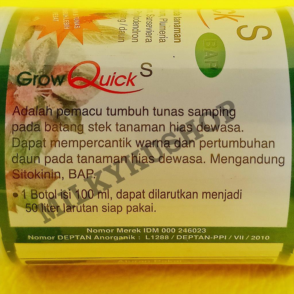 GROW QUICK S BAP 100 ML PUPUK HORMON