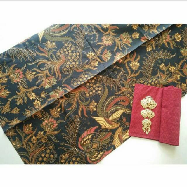Kain batik sogan colet