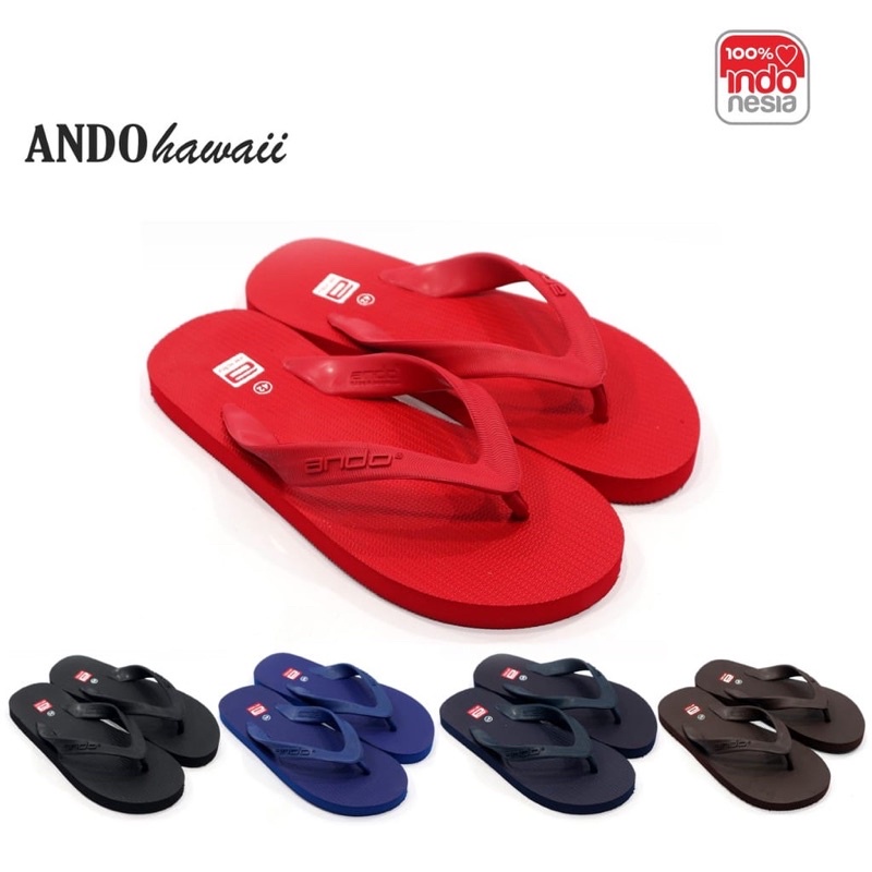 Sandal Japit Jepit Pria Hawaii Ando Karet