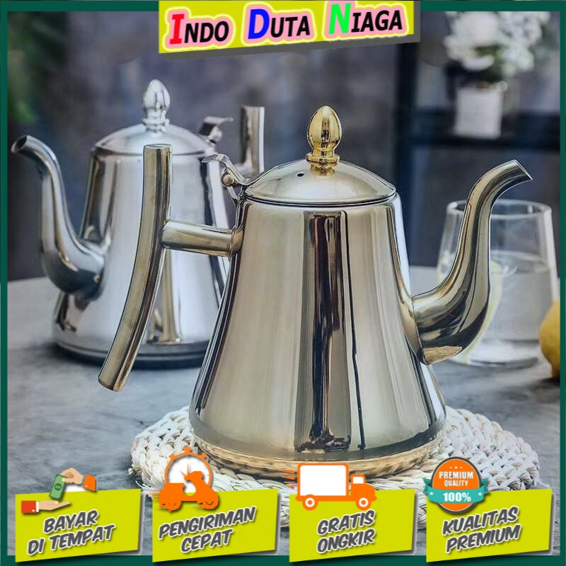 Kashi Kettle Teko Air Teh Kopi Water Teapot 2.4L with Filter HS4015