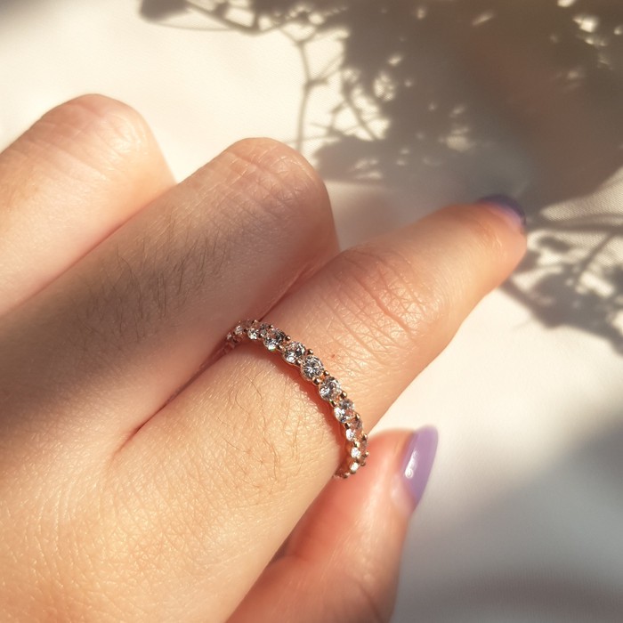 Cincin Emas Full Listring - Eternity Ring