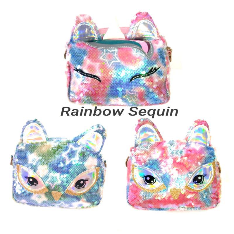 Tas selempang unicorn/sling bag unicorn sequin (berubah warna)