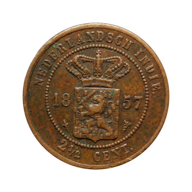 koin 2½ benggol tahun 1857