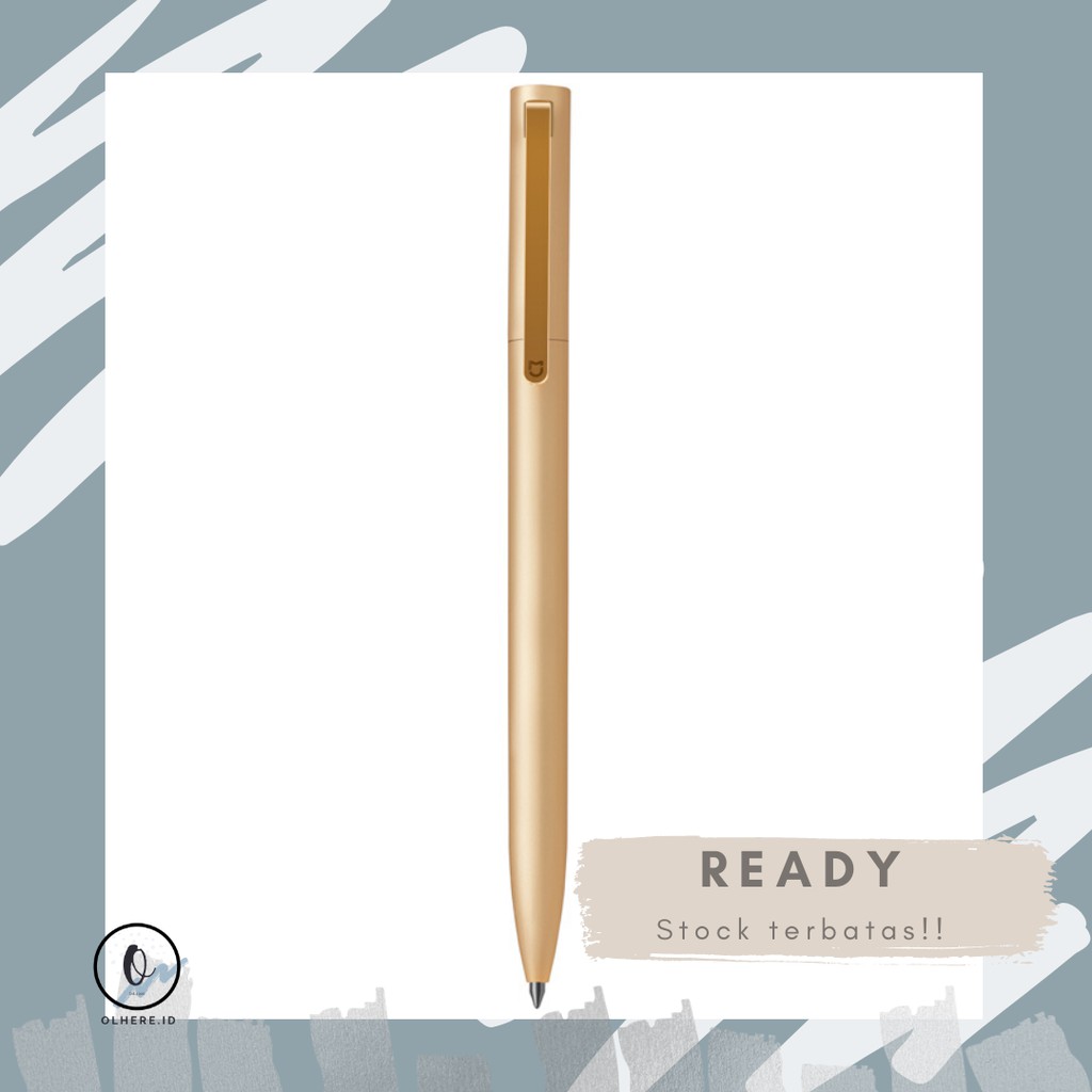 

Xiaomi Mi Jia Metal Signature Pen Pulpen (Original) - Golden