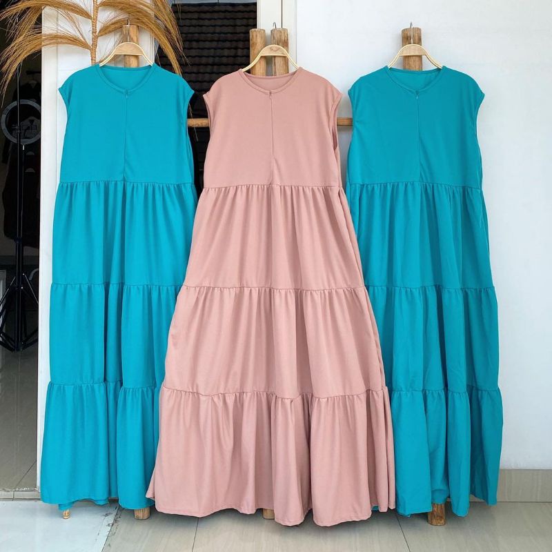 terbaru BASIC INNER DRESS READY STOCK FLARE INNER BLAZER BUMIL BUSUI FRIENDLY PANJANG GAMIS terlaris