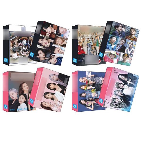 30pcs / Kotak Kartu Pos LOMO BTS Jimin V BLACKPINK Photpcard