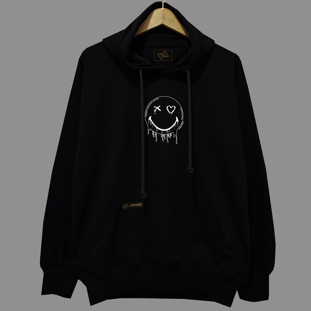 SWEATER HOODIE JUMBO XXL - XXX- BIG SIZE ANTARES ORIGINAL SMILEY