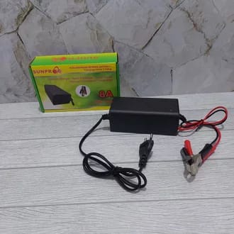 CHARGER AKI PORTABLE 12V8A / CHARGER AKI PORTABEL 8AMPER / CHARGER MOBIL MOTOR 8AMPER