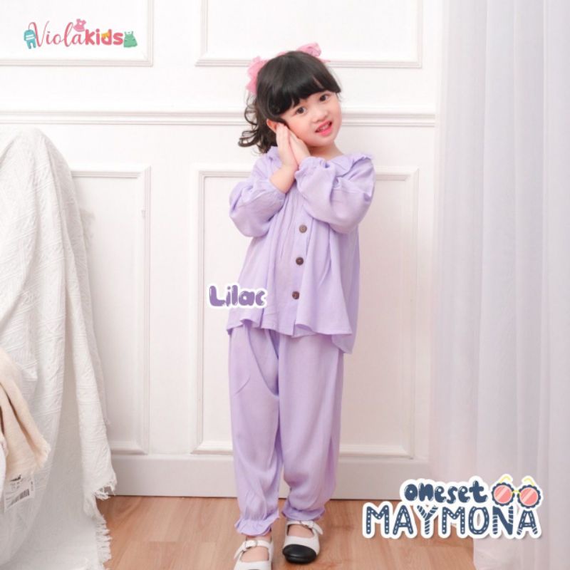 Afsheenastore One Set Anak Maymona Crinkle