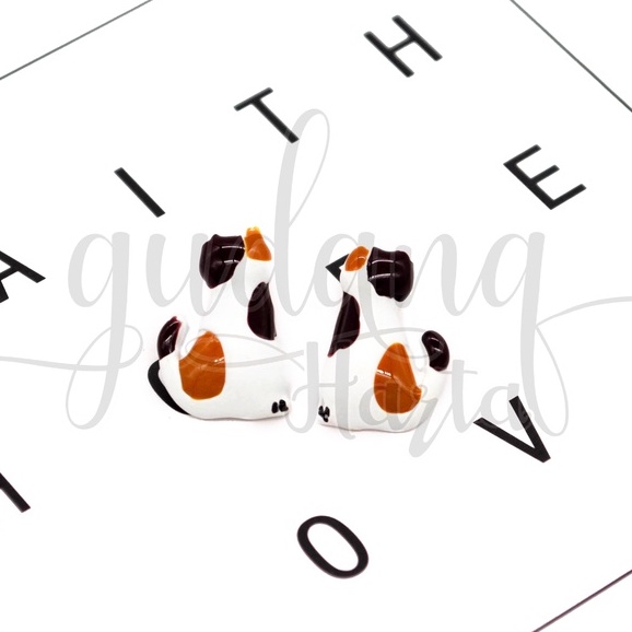 Anting Stud Si Belang Kucing Earring Motif Striped Cat GH 203128