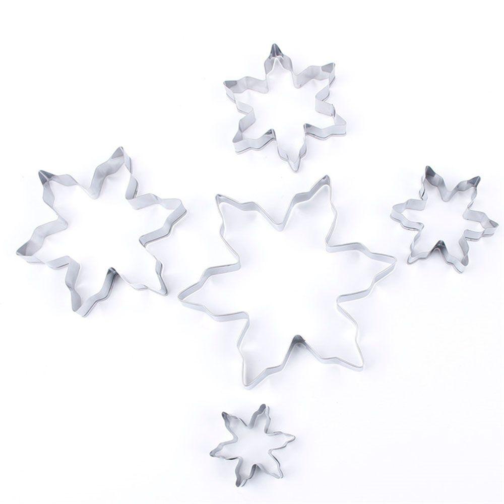 Preva 5pcs/set Cetakan Cookie Cutter DIY Alat Hias Dekorasi Kue Stainless Steel