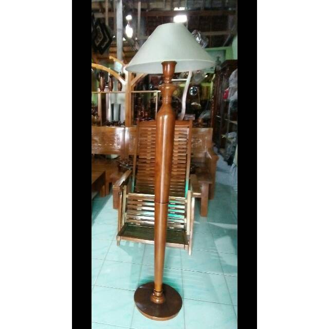 lampu hias lampu tidur lampu sudut ruangan dari kayu jati