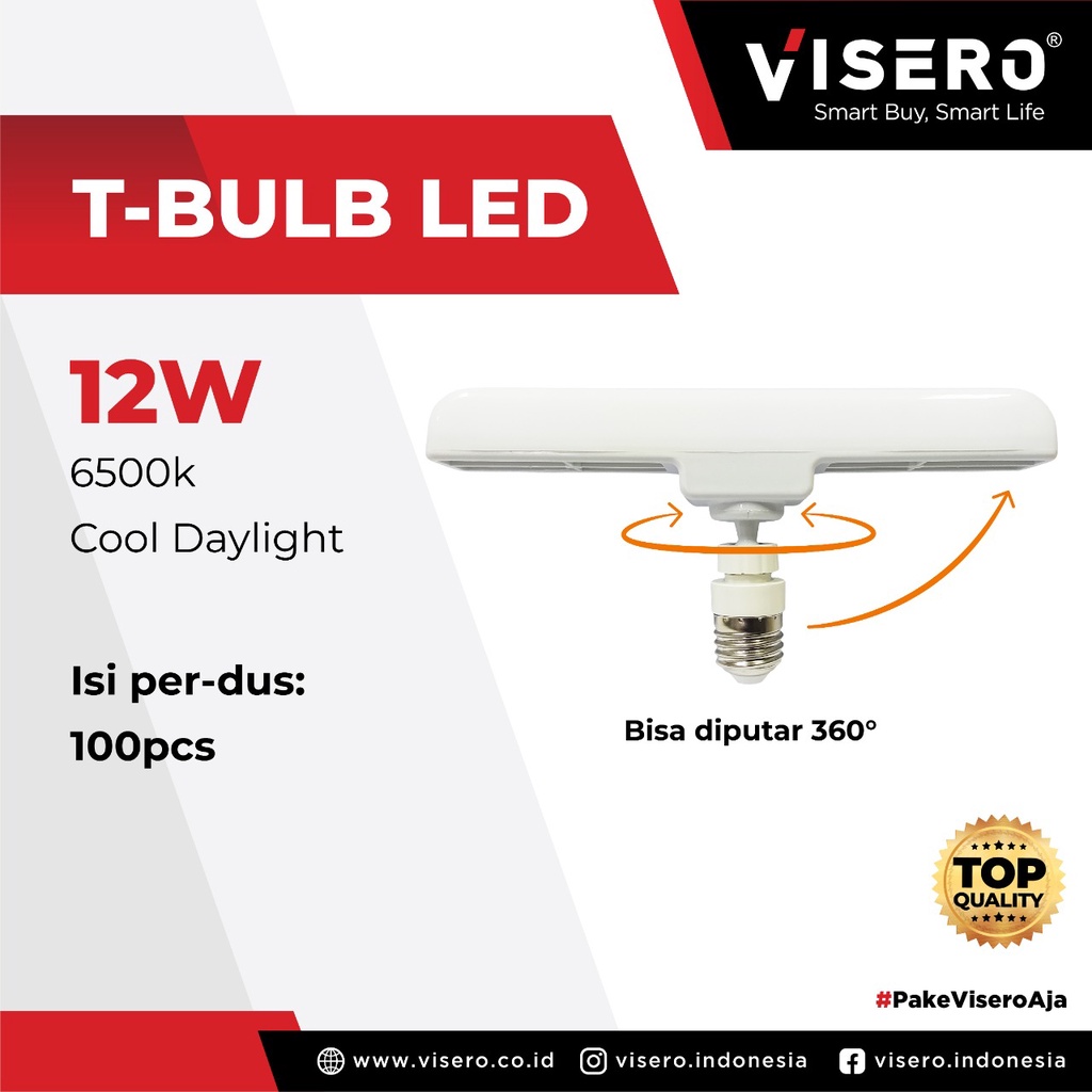 T-Bulb LED 12 Watt Visero