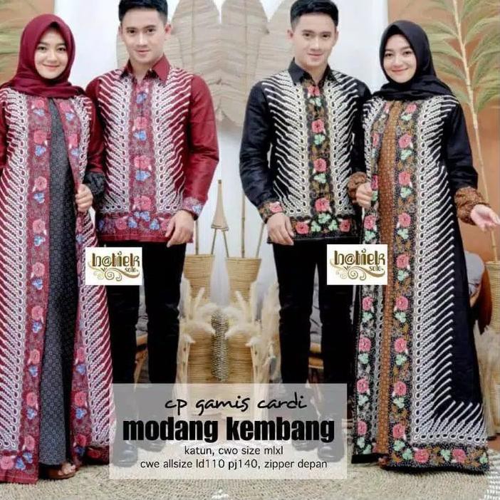 Flash Sale KODE-713 BATIK COUPLE-BATIK COUPLE GAMIS CARDIGAN JUMBO PREMIUM HQ-GAMIS BATIK-GAMIS CA