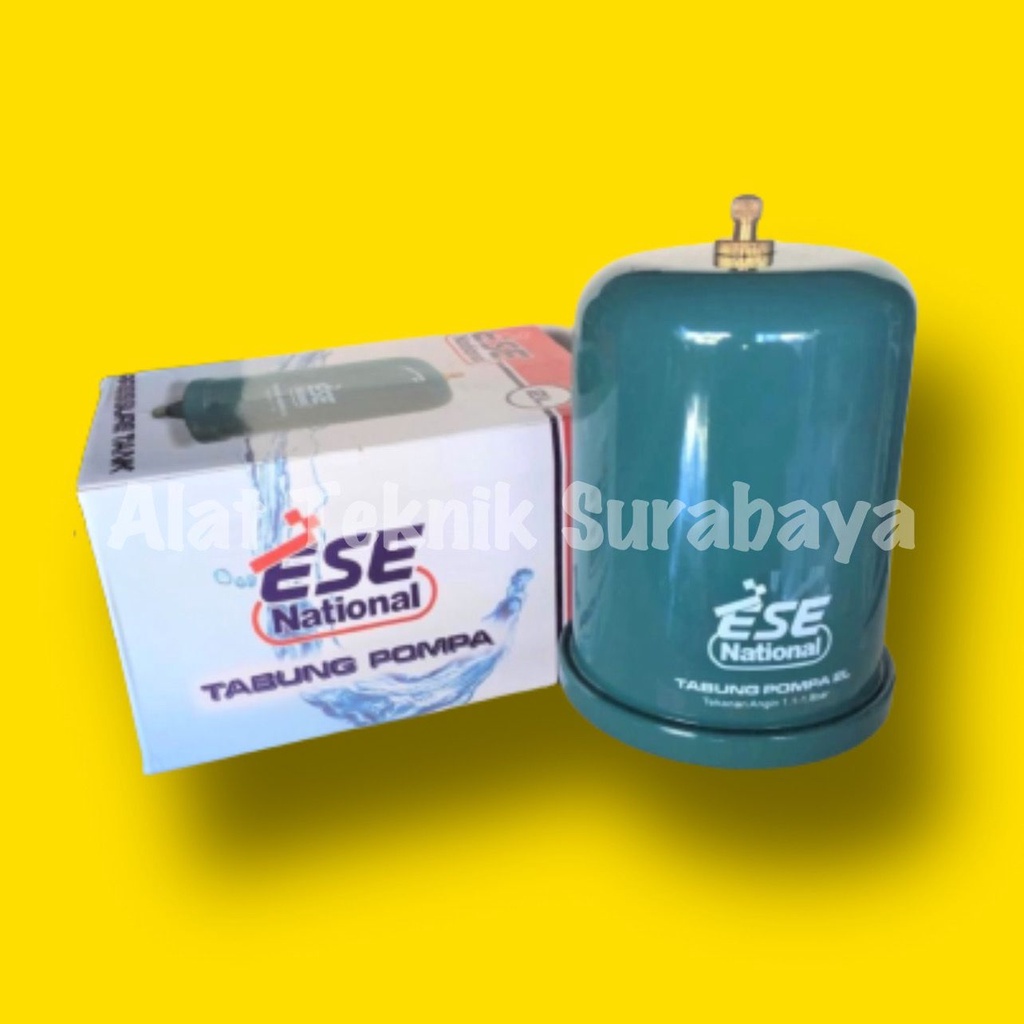 TABUNG POMPA ESE 2 LITER 2L AIR NATIONAL OTOMATIS BODY BESI PRESSURE TANK