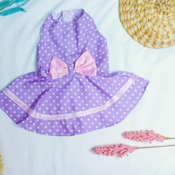 BAJU KUCING ANJING LUCU DRESS MURAH PERSIA POM HIMALAYA ANGGORA - Maron, XS