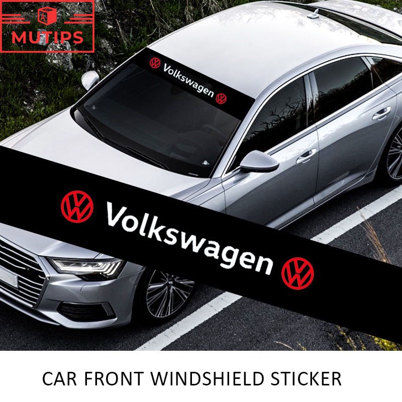 Stiker Kaca Depan Dan Belakang Mobil Bahan PVC Tahan Air Untuk Volkswagen Polo Golf Passat Scirocco Beetle B5 B6 B7 CC B8 T5 mk3 mk6 mk7