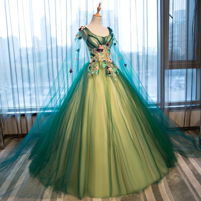 Gaun Pengantin 0070117 Hijau Wedding Gown Wedding Dress