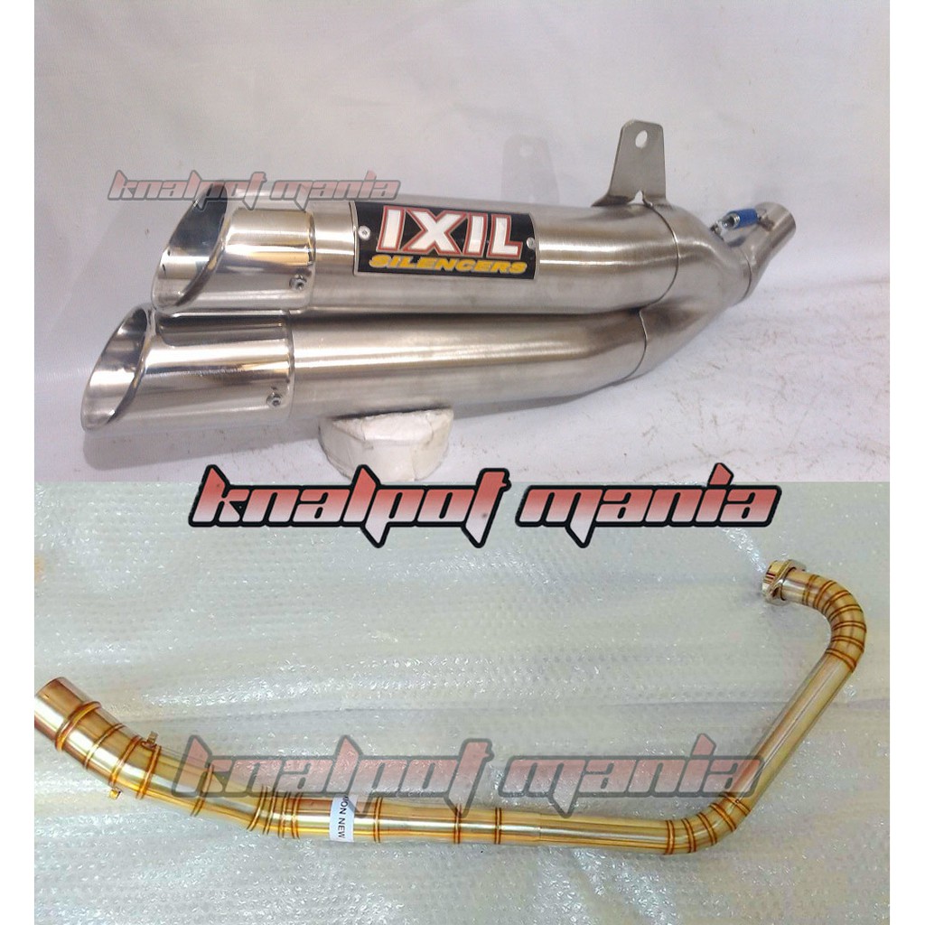 knalpot ixil full set vixion,r15,xabre,cbr 150,cb150,byson,scorpio,nmax,megapro,sonic,pcx