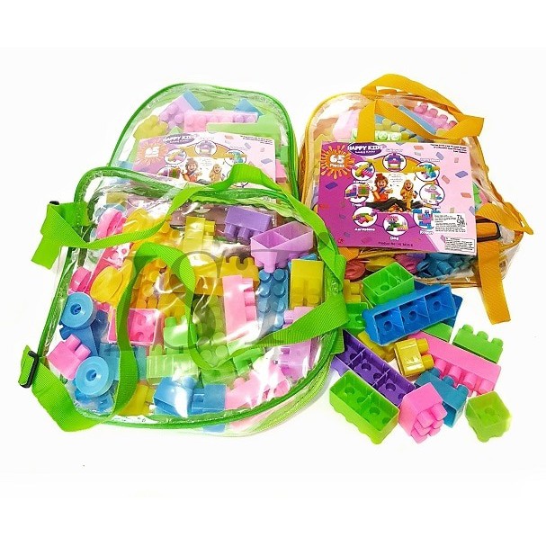 Building Block Happy Kids Tas Punggung 65 cm mainan kado ultah anak perempuan laki laki hadiah bayi