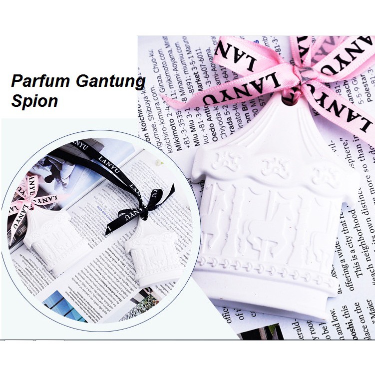 Gantungan Spion Carousel Horse Kuda Parfum Parfume Pewangi Kapul Pengharum Mobil Excecutive Pastel