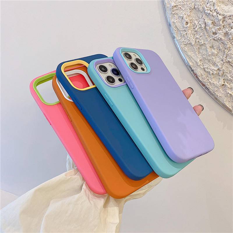 Soft Case Silikon 3 in 1 Tahan Guncangan Untuk iPhone 13 12 11 Pro MAX X XS MAX XR SE 2022 2020 7 8 Plus