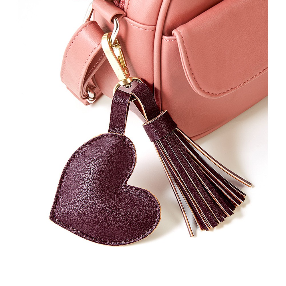 AKSESORIS TAS GIOLLA BAG CHARM SOPHIE MARTIN KULIT COKLAT Ref. T5688B8 ORI SELEMPANG FASHION BAG KER