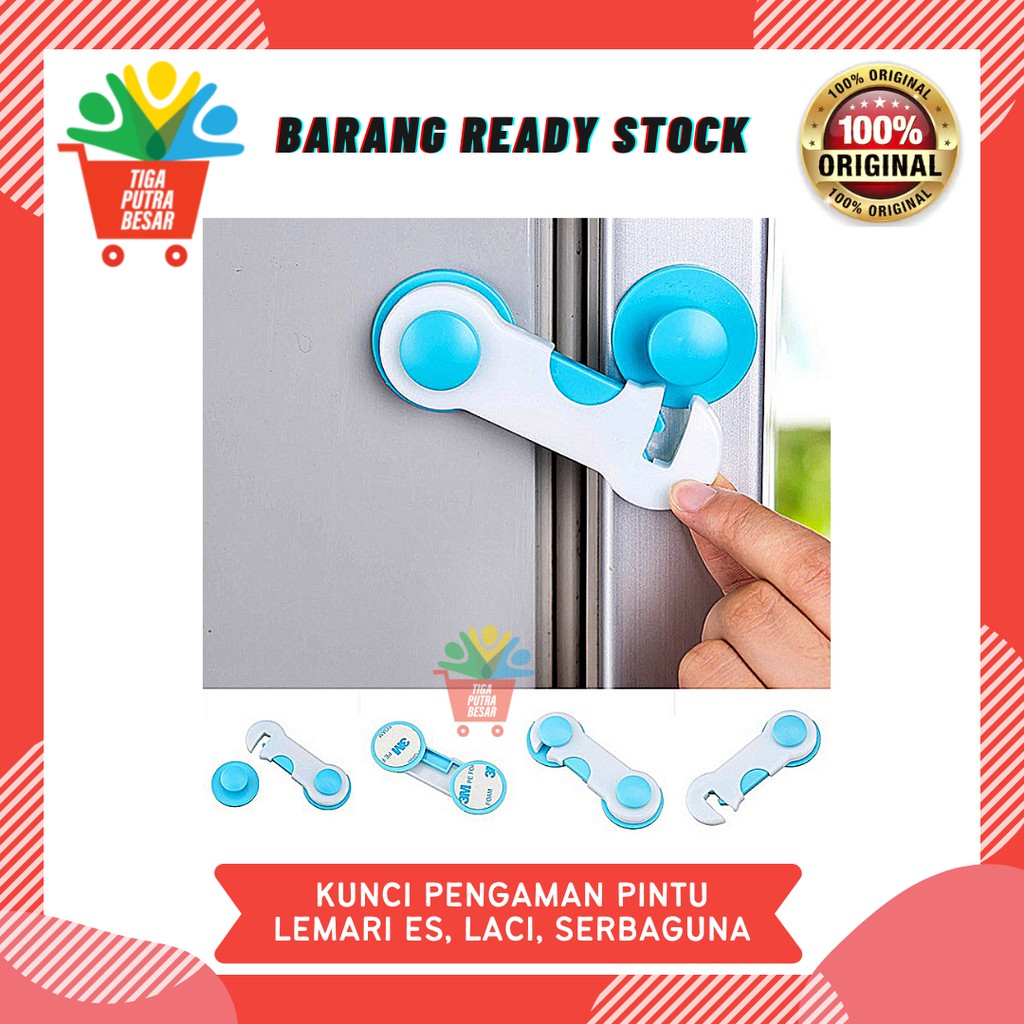 KUNCI PENGAMAN PINTU LEMARI ES / KULKAS / BABY SAFETY LOCK