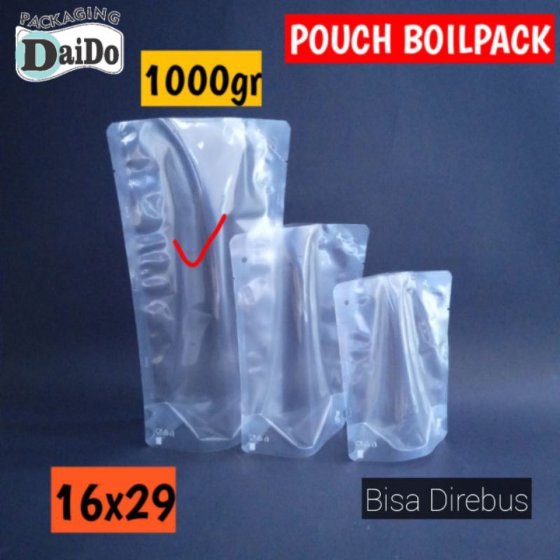 POUCH BOILPACK 1000gr KEMASAN PLASTIK MAKANAN DAPAT DIPANASKAN