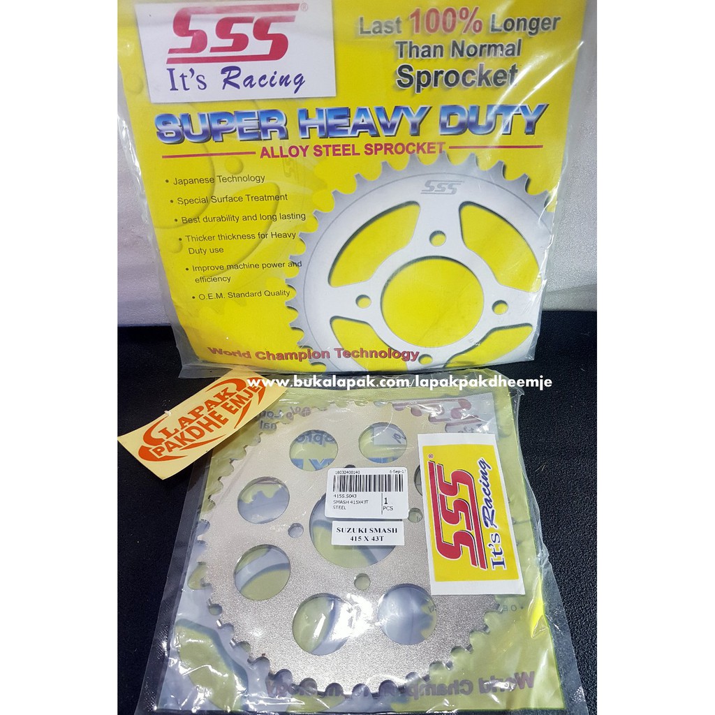 GER SSS 415 43 GEAR BELAKANG SSS 415 43 SMASH SATRIA 2 TAK SHOGUN SATRIA FU LAMA BARONG 41