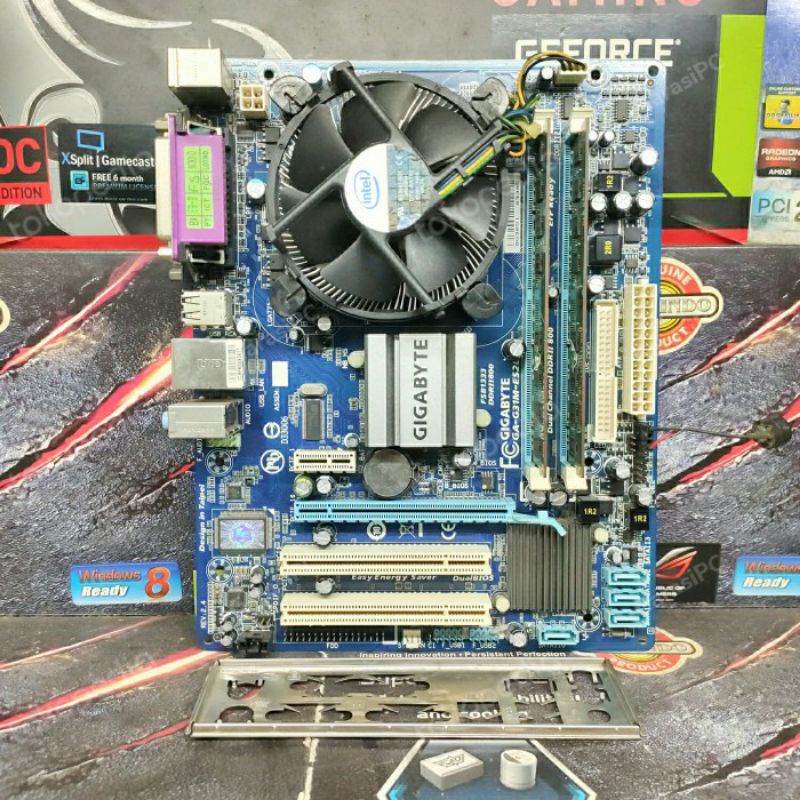 PAKET Motherboard Gigabyte G31 Processor Intel Core 2 Duo E7500 Memory RAM 4Gb Socket LGA 775