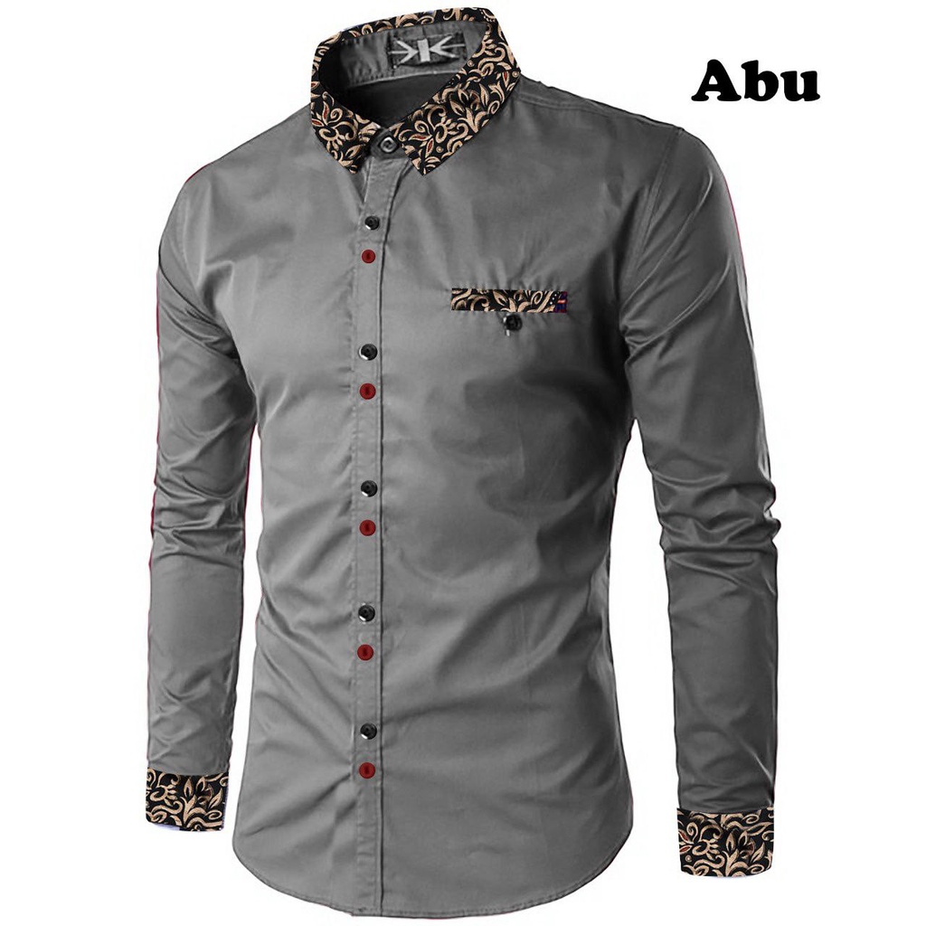 KEMEJA RIKO pria 2 UKURAN L XL / PAKAIAN pria / pesta / BAJU KANTOR / ATASAN KOMBI BATIK TERLARIS