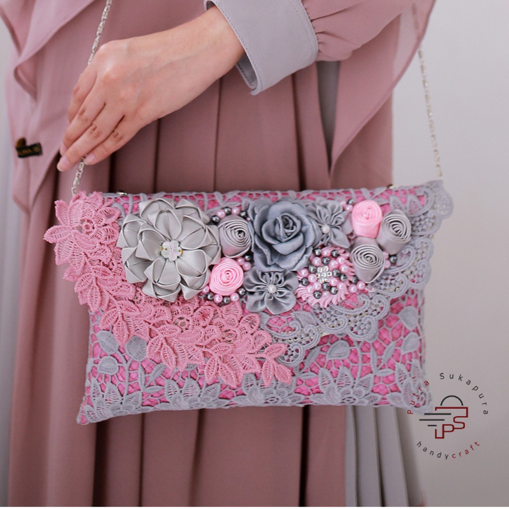 Putra Sukapura Handycraft Tas Wanita Tas Selempang Full Brokat