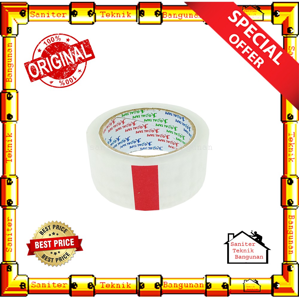 Lakban Bening 2 Inch Tebal Goal Tape