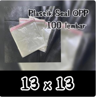 

BERLIAN Plastik OPP seal atas uk.13 x 13 lem 015 mic 1 Pack Isi 100 Pcs