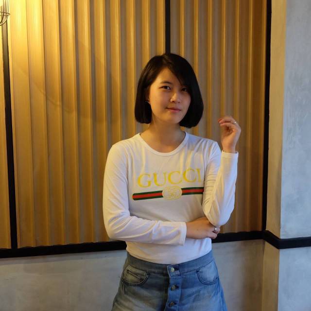 KAOS LENGAN PANJANG GUCCI / BAJU KAOD GUCCI CEWEK