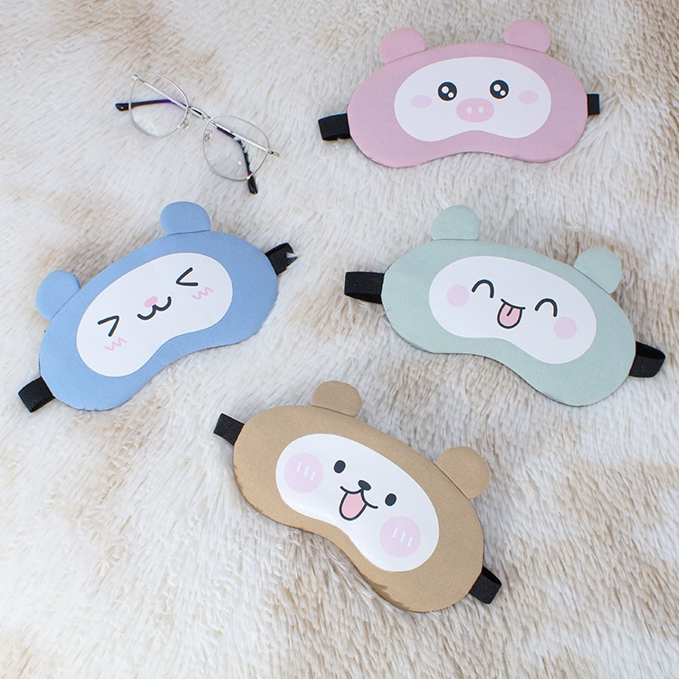 Penutup Mata Tidur Mata Eye Mask Karakter Lucu Sleep Mask Travel Cooling Gel